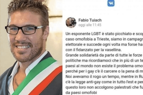 Fabio Tuiach assolto in appello dopo l'iniziale condanna a due anni. La sua non era diffamazione omofoba - Fabio Tuiach a processo - Gay.it
