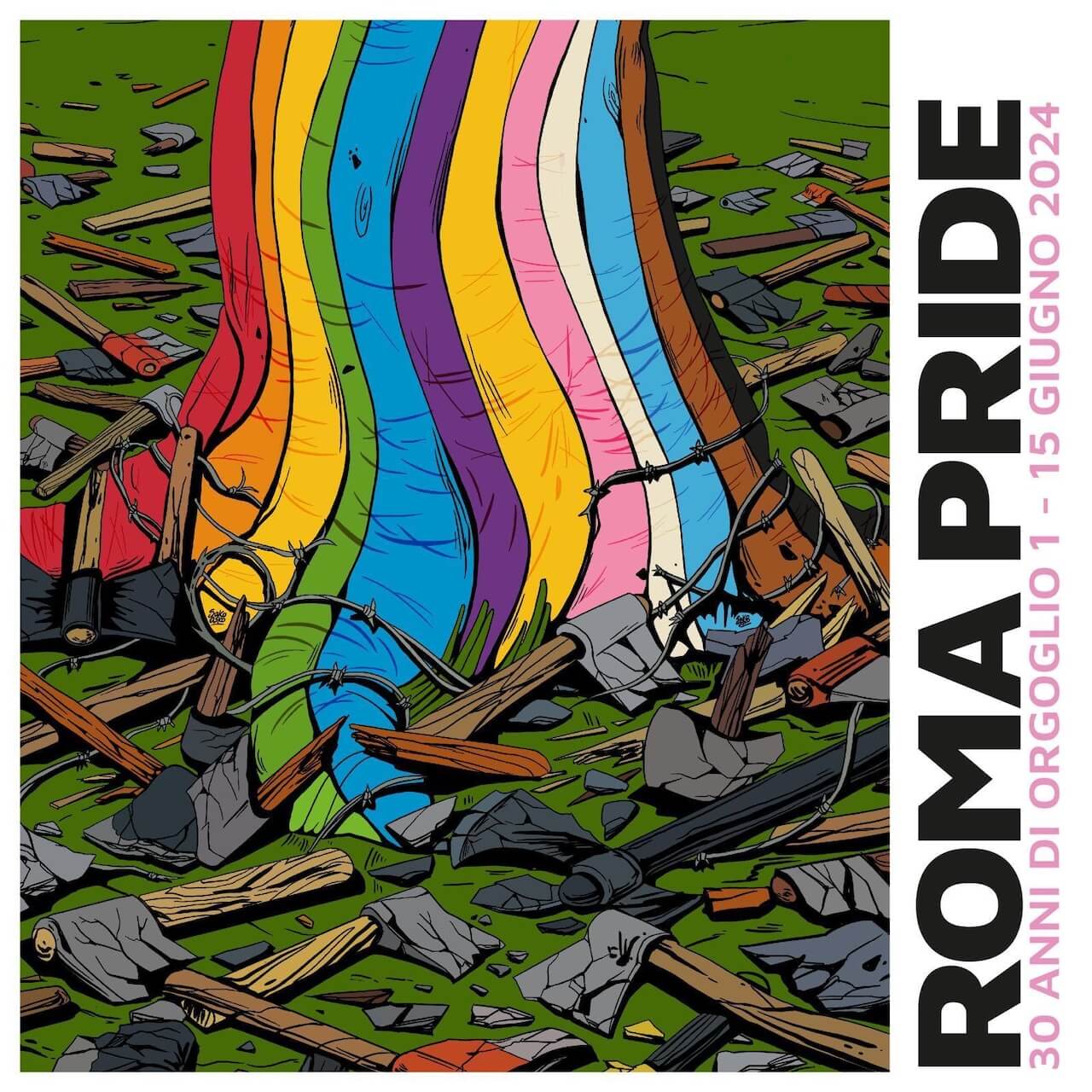 Roma Pride 2024, manifesto politico, nuovo percorso e via alla Pride Croisette con Patty Pravo - Roma Pride 2024 - Gay.it